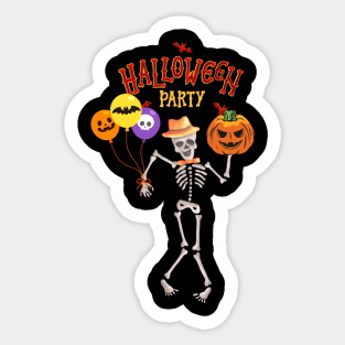 halloween party day Sticker